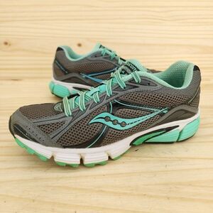 Saucony Ignition 4 Womens Athletic Shoes Sz 7.5 Gray Green Sneakers Running Walk